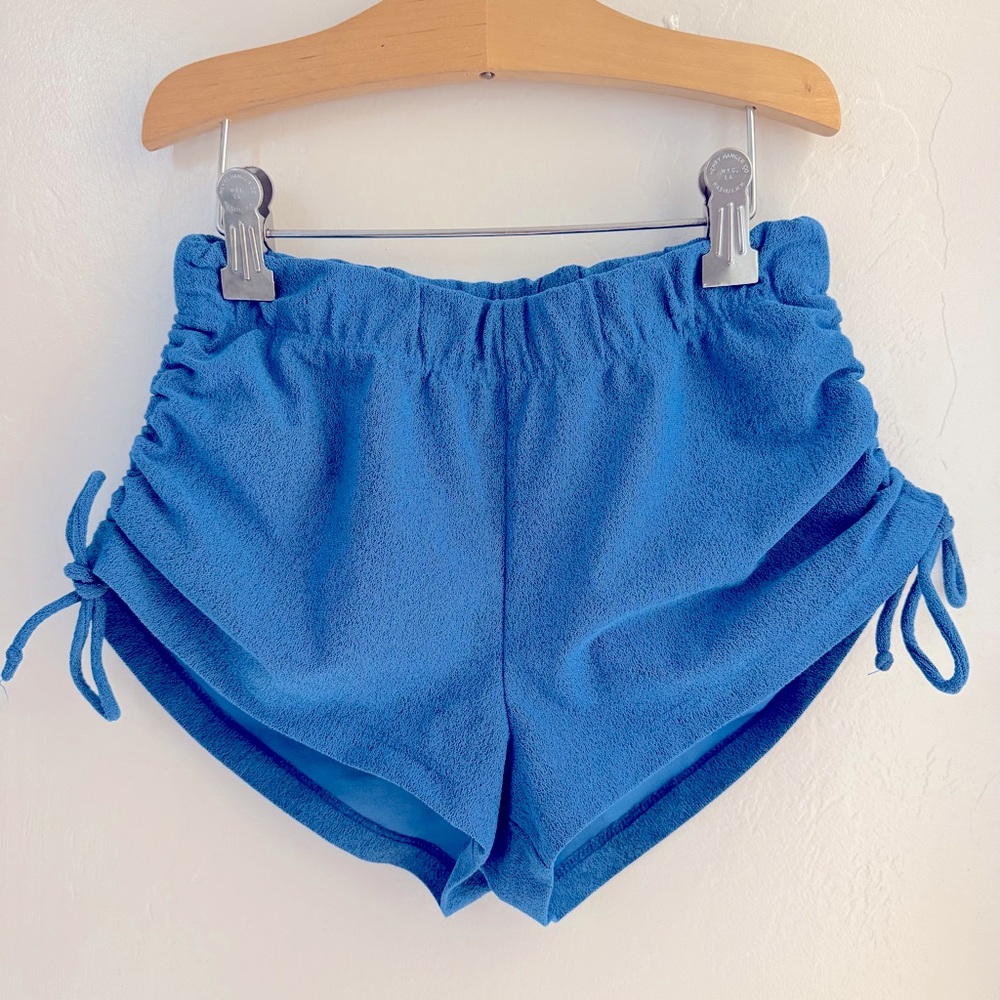 Five the Label girls XL High Tied Shorts in a Heathered Blue